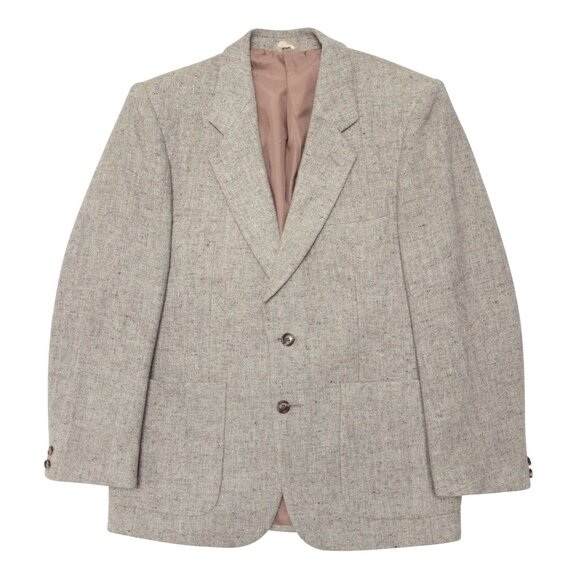 Lubiani (Italy) Lambswool Basket Weave, Soft Tailoring, Relaxed Silhouette - Picture 1 of 10